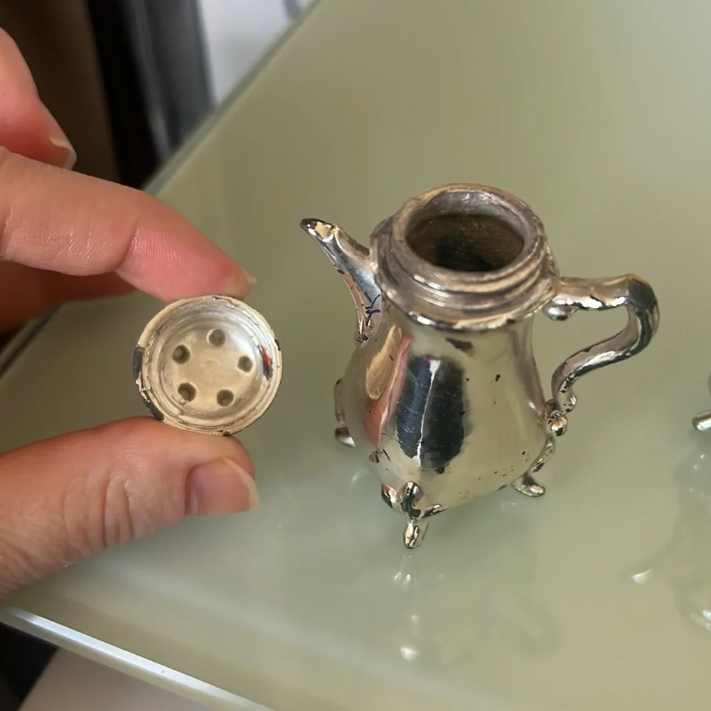 Vintage Silver Salt & Pepper Shakers
